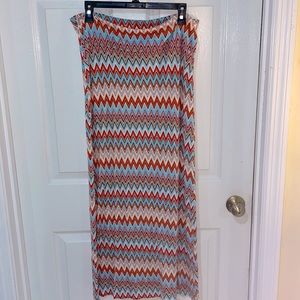 Chevron Maxi Skirt
